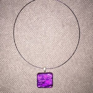 Shimmery stone necklace
